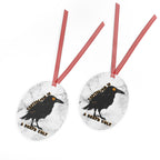Metal - "Capitalism Is A Death Cult" Raven ornament