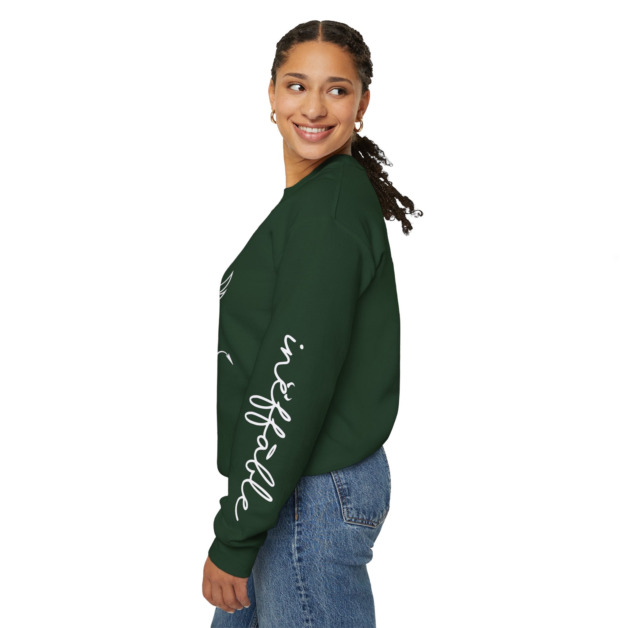 Angel & Devil 'To The World' Crewneck Sweatshirt — Good Omens Graphic