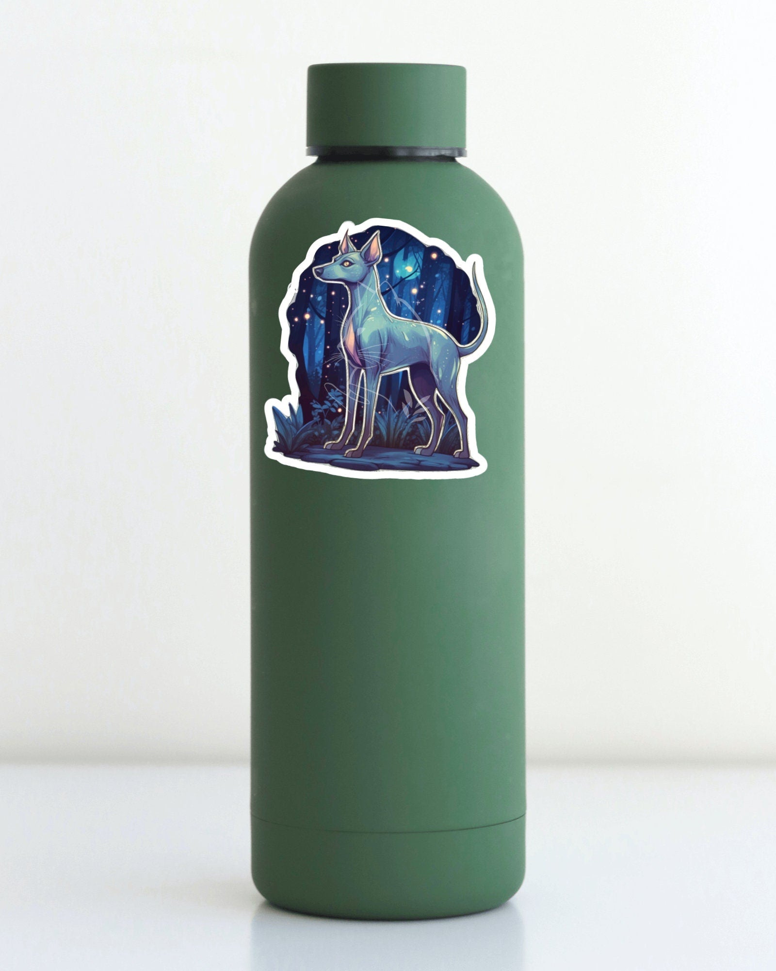 Xoloitzcuintle Sticker: Witchy Mexican Hairless Dog Decal (Holographic Option)