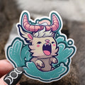 Capricorn Sea Goat Sticker - Water Resistant Holographic Astrological Decal