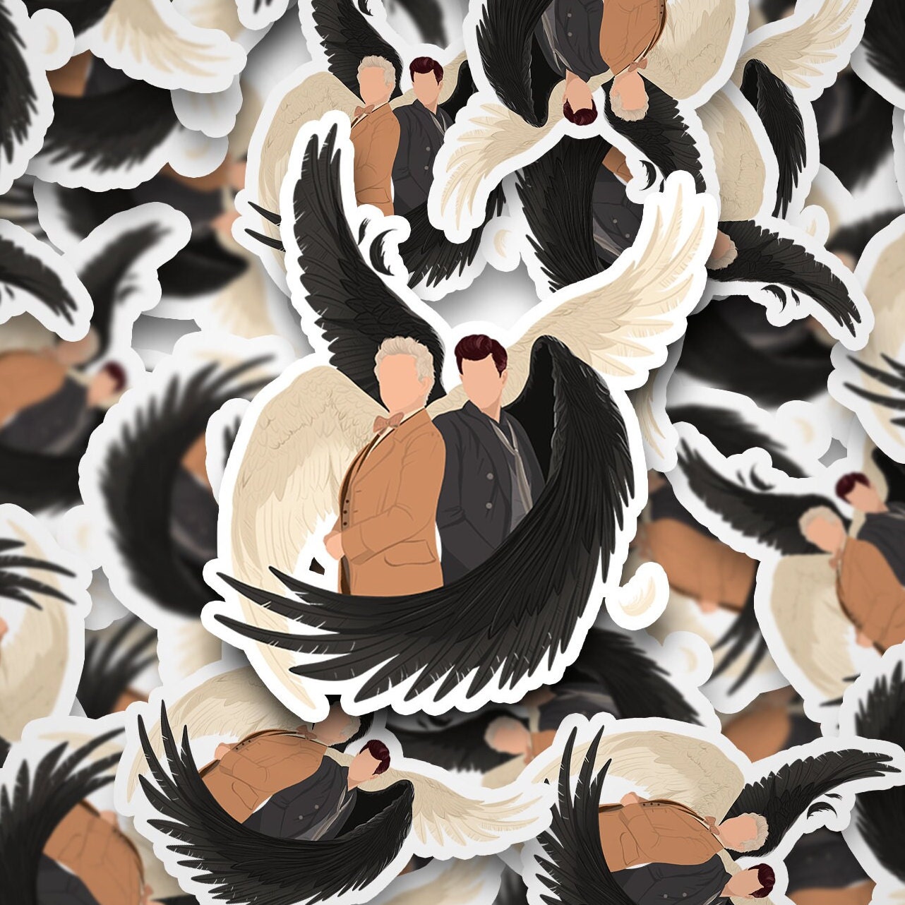 Good Omens Aziraphale & Crowley Decal: Ineffable Husbands Fandom