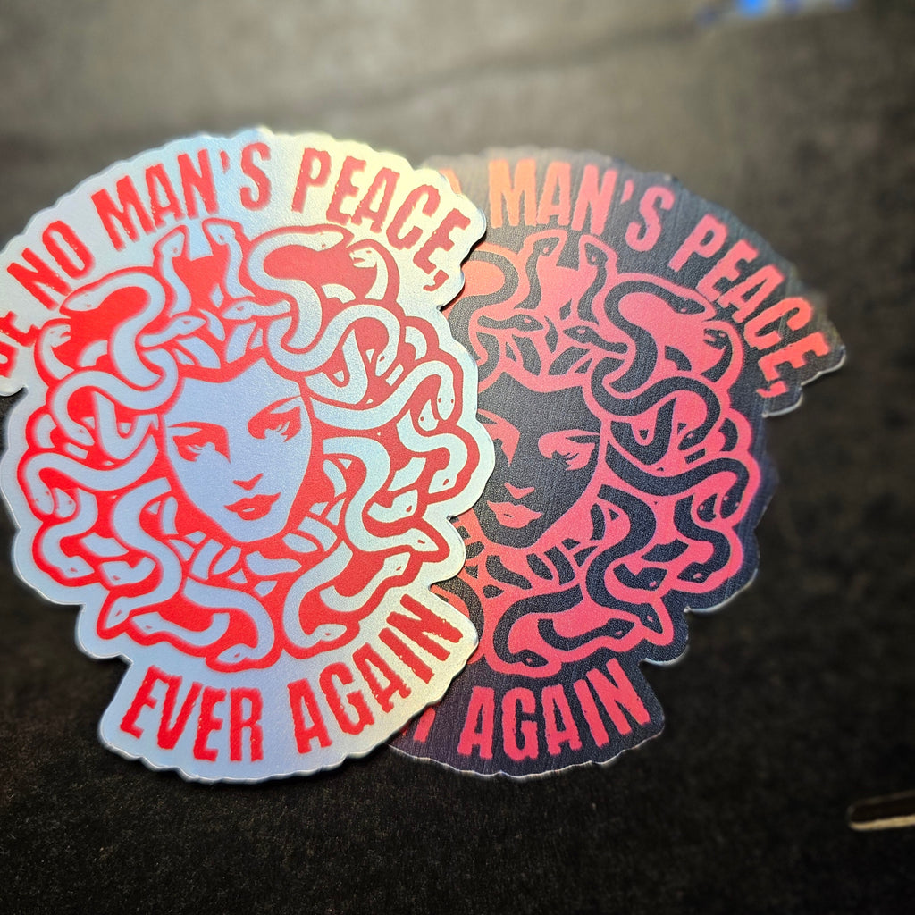 Be No Man's Peace Vinyl Sticker, Abuse Survivor, Mental Health Awareness