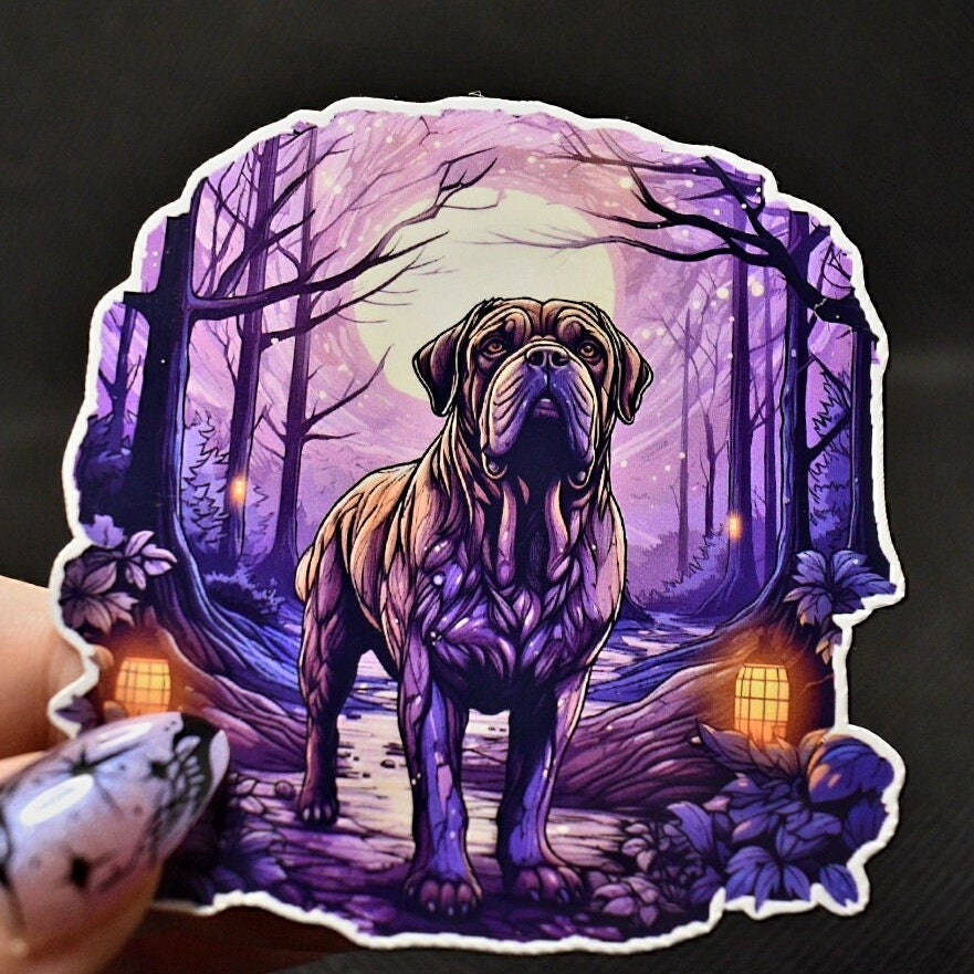 English Mastiff Sticker: Holographic Dog Lover Decal