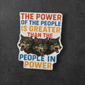 Power of the People Wolf Sticker Pro Union Socialist Worker Solidarity Anti Oppression Protest Decal