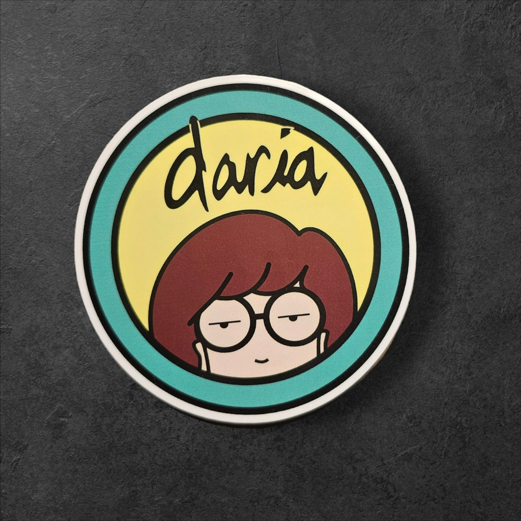 Daria Sticker – 90s Cartoon Vinyl Decal for Laptops, Water Bottles, and Journals