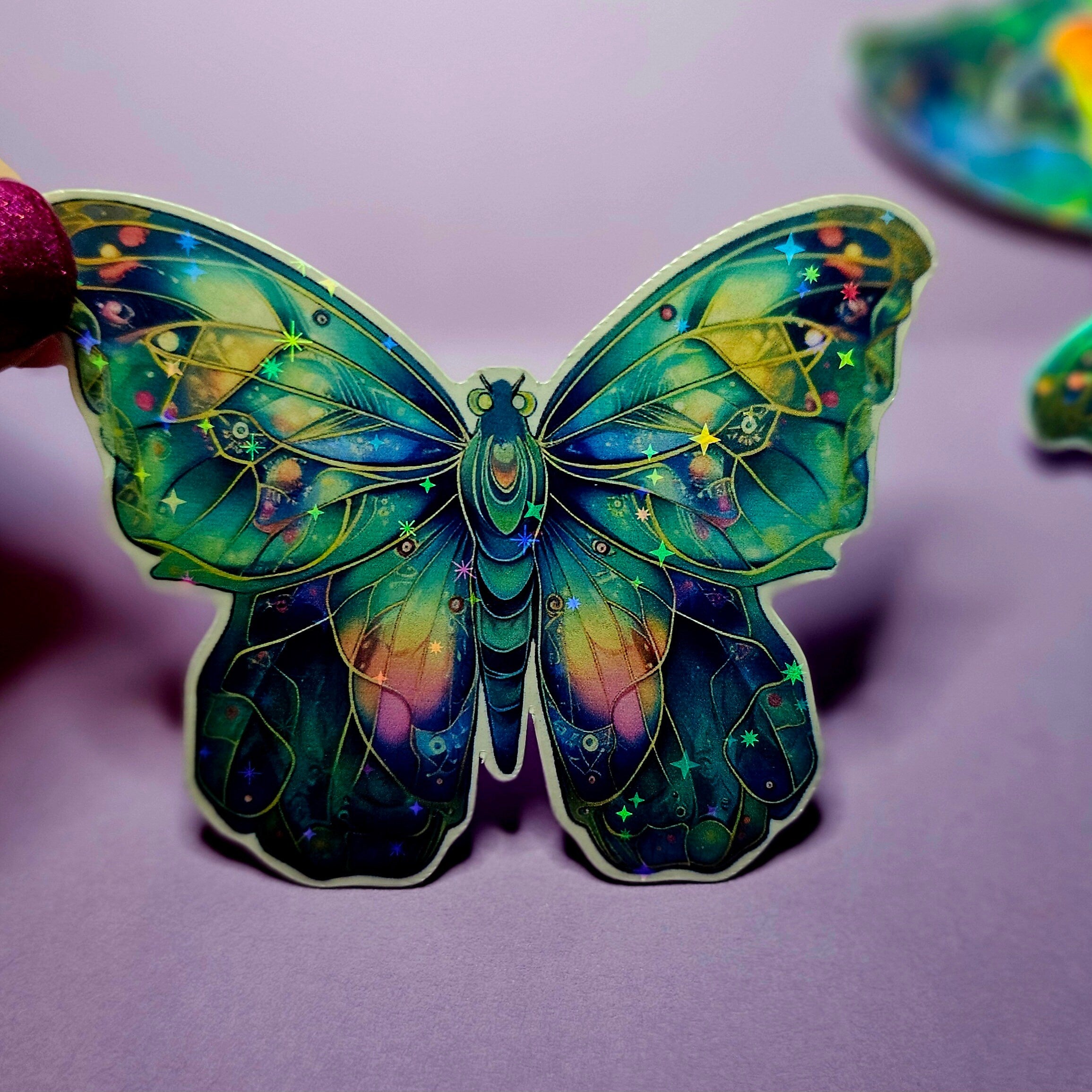 Holographic Butterfly Sticker – Celestial Vinyl Decal