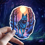 Holographic German Shepherd : Dog Lover Gift vinyl sticker