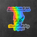 Inkpot Gods vinyl sticker featuring The Amazing Devil Lyric Sticker