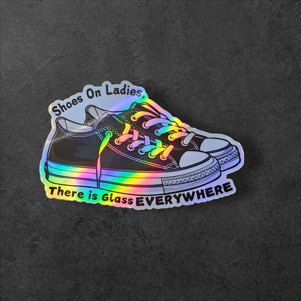 Kamala Harris Chucks Vinyl Sticker, Madam Vice President, Empowerment
