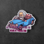 Seize the Means : Retro Anarchist Karl Marx vinyl sticker