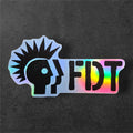 FDT Anti Trump Sticker | Anti Fascist Political Protest Vinyl Decal for Laptop, Water Bottle