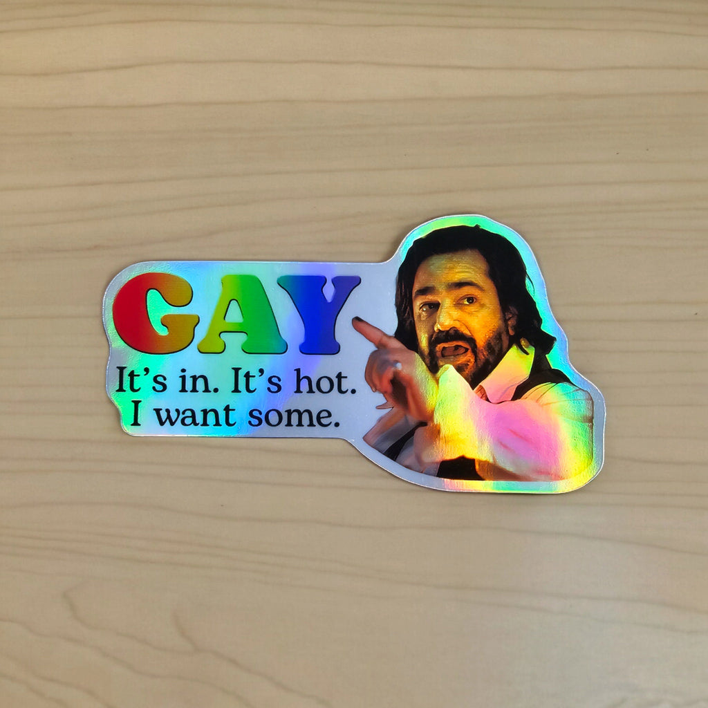 What We Do in the Shadows Vinyl Sticker - Laszlo - Gay Is Hot Fandom Sticker Gift