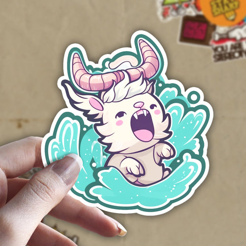 Capricorn Sea Goat - Water Resistant vinyl sticker