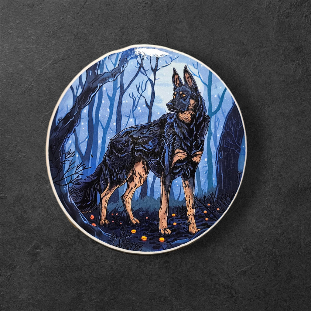 Holographic German Shepherd Sticker: Dog Lover Gift