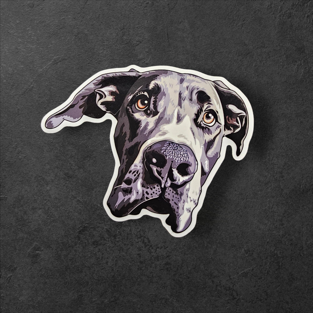 Holographic Dane Sticker – Dog Breed Decal