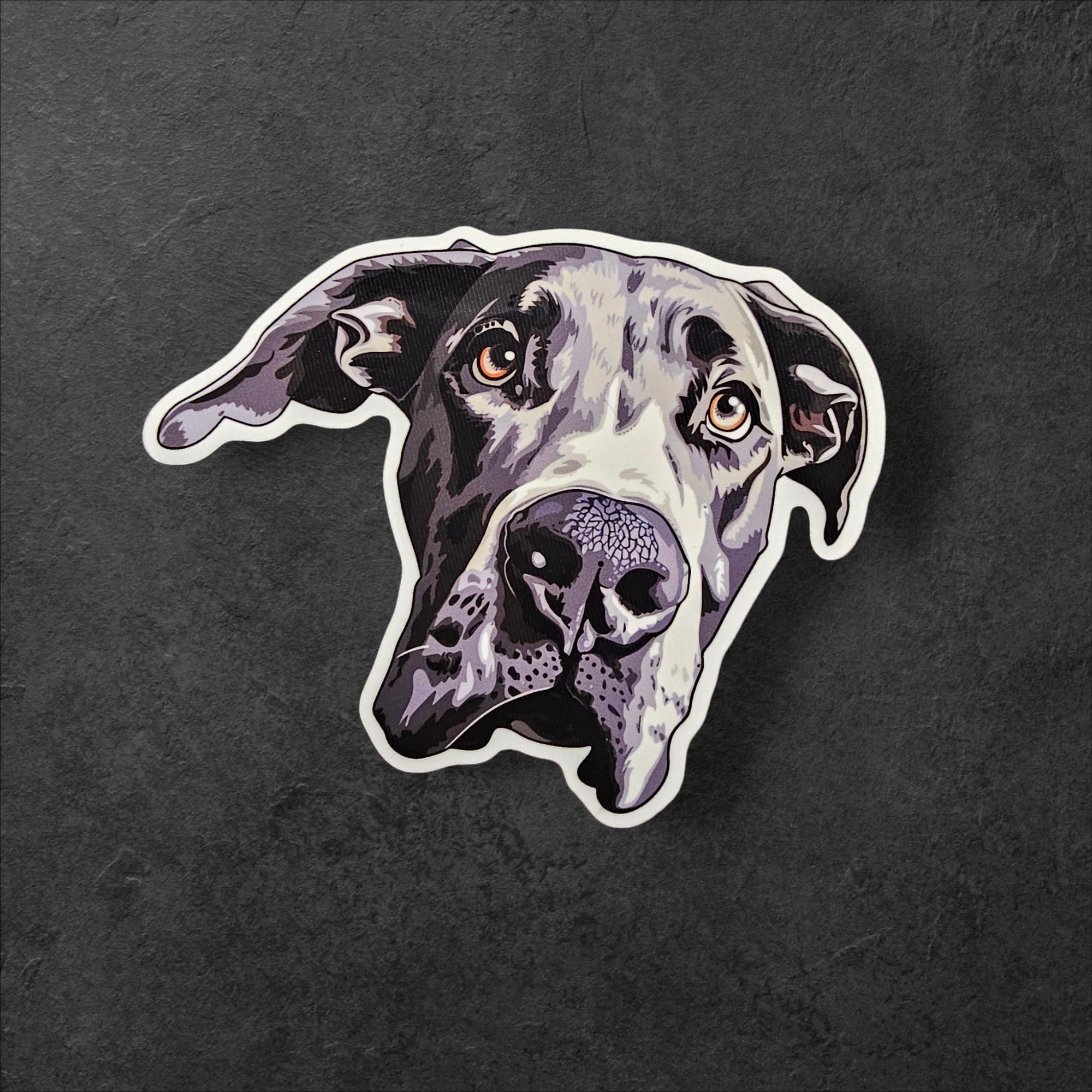 Holographic Dane Sticker – Dog Breed Decal