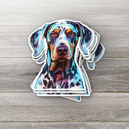 Catahoula Leopard Dog : Vivid Breed vinyl sticker featuring Water Resistant