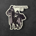 What We Do in the Shadows Vinyl Sticker: Laszlo & Nadja Bats (3x3 in)