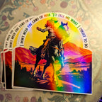 Outlaw Country Triune God vinyl sticker