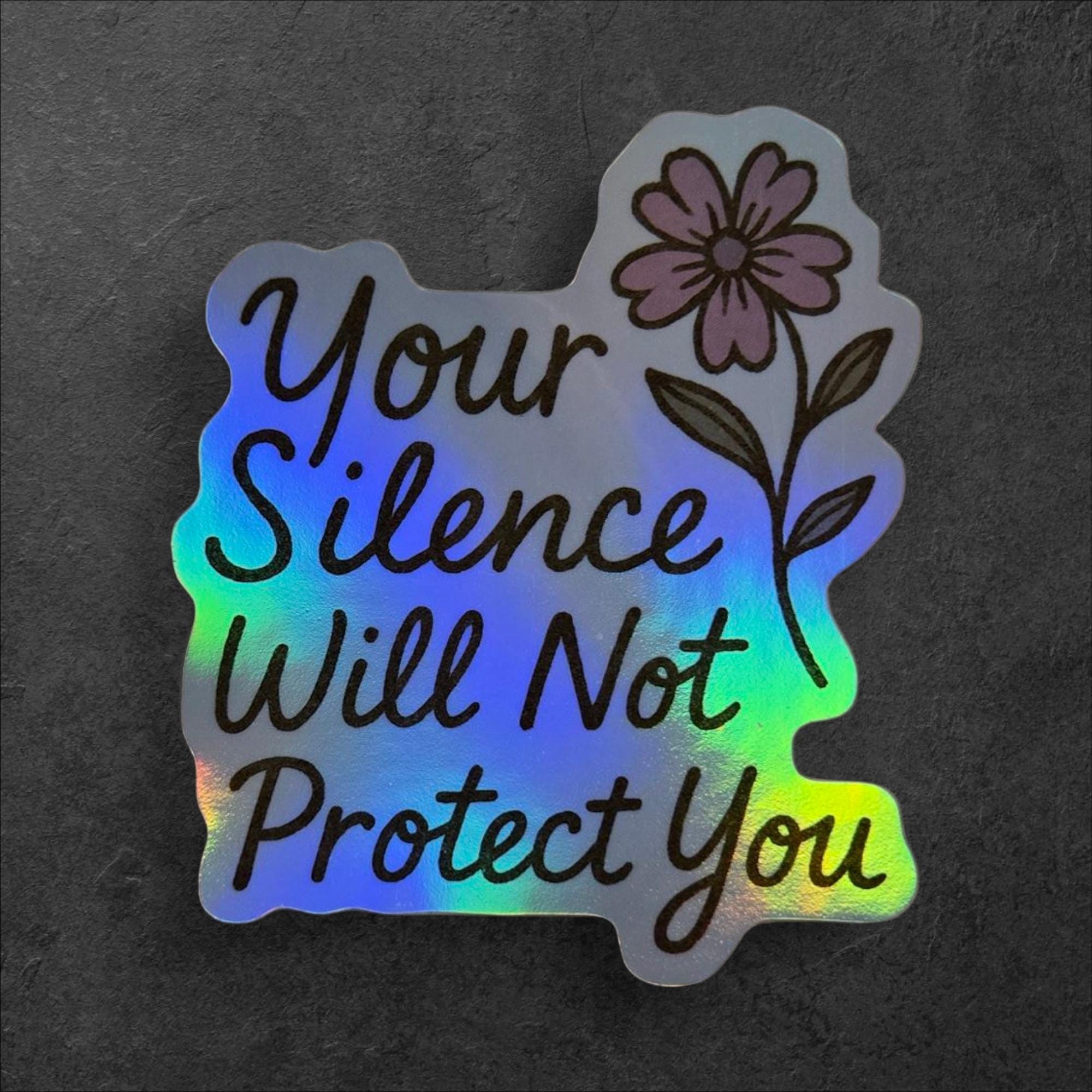 Feminist Empowerment Sticker: Audre Lorde Quote, Floral Protest Art