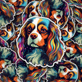 Cavalier King Charles Spaniel Sticker: Elegant Canine Decal, Holographic Option