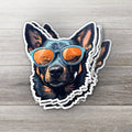 Tri Color Heeler Sticker: Australian Cattle Dog Vinyl Decal
