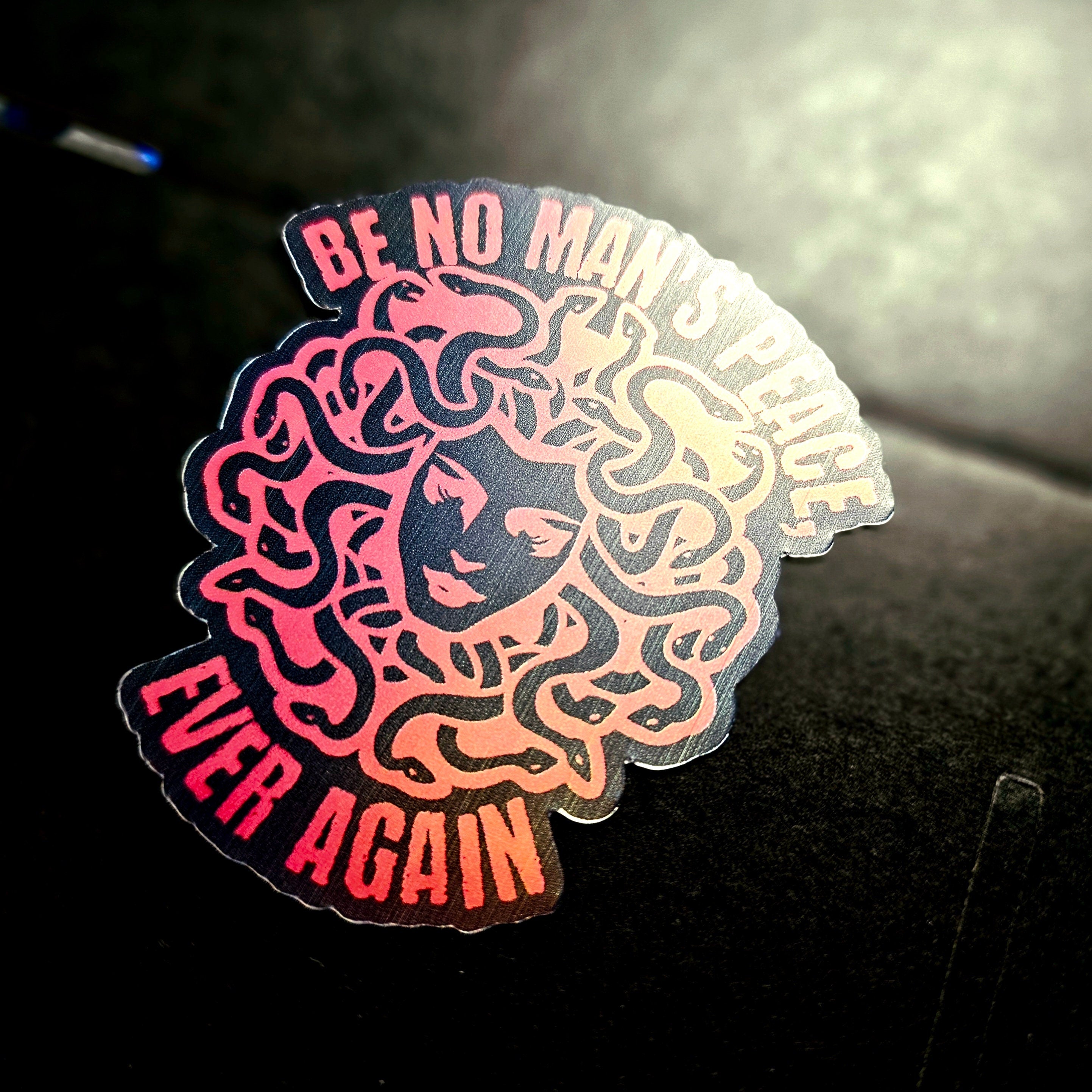 Be No Man's Peace Vinyl Sticker, Abuse Survivor, Mental Health Awareness