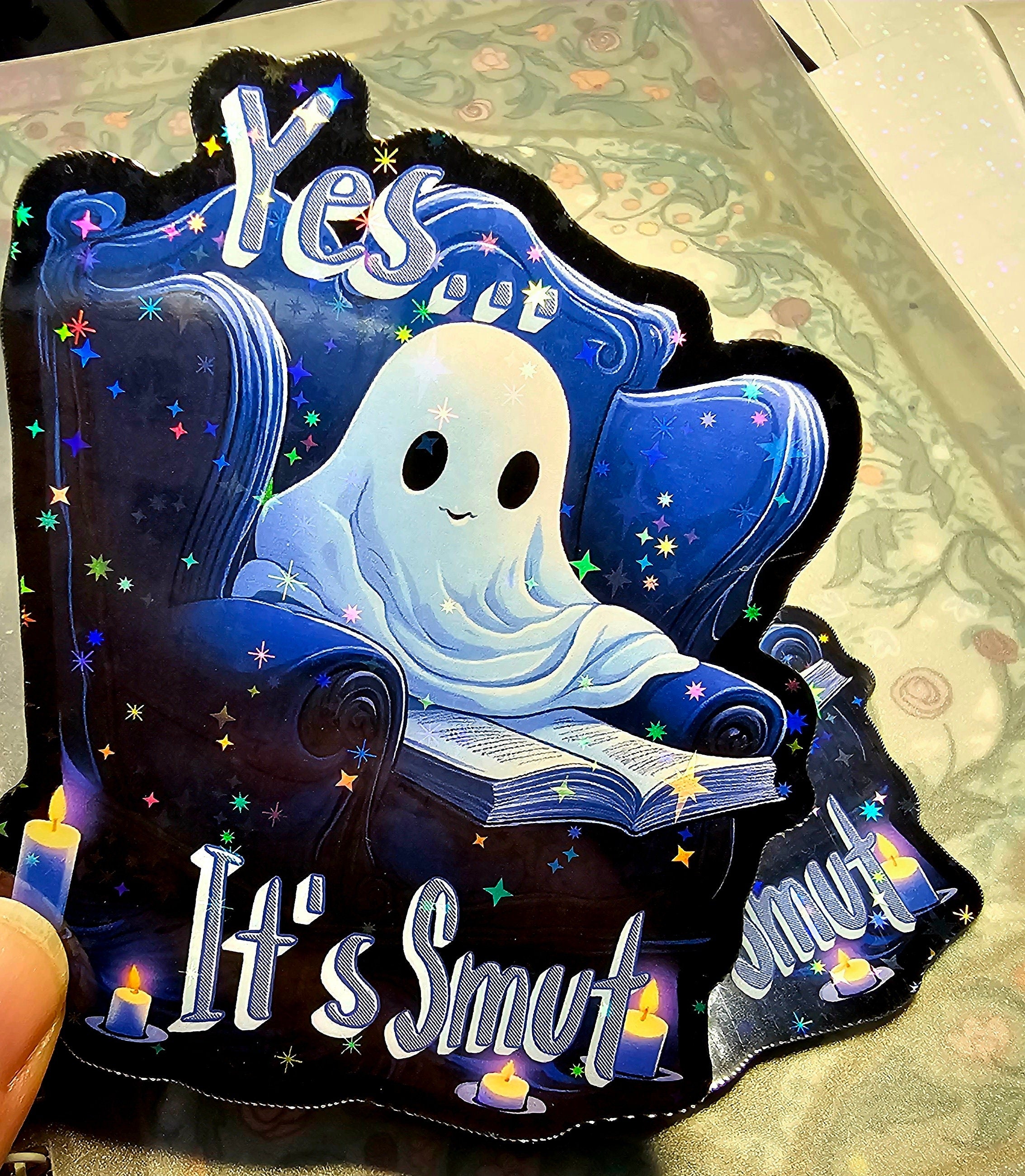 Reading Ghost Smut Sticker - Glossy Laminated Sticker
