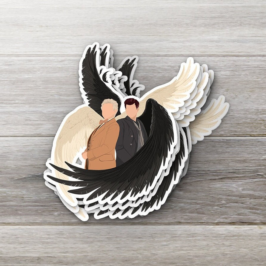 Good Omens Aziraphale & Crowley Decal: Ineffable Husbands Fandom