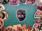 Trippy Shih Tzu vinyl sticker featuring Groovy Holographic Dog Lover Vinyl Decal