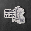 Leftist Guillotine Vinyl Sticker: Progressive Political Decal