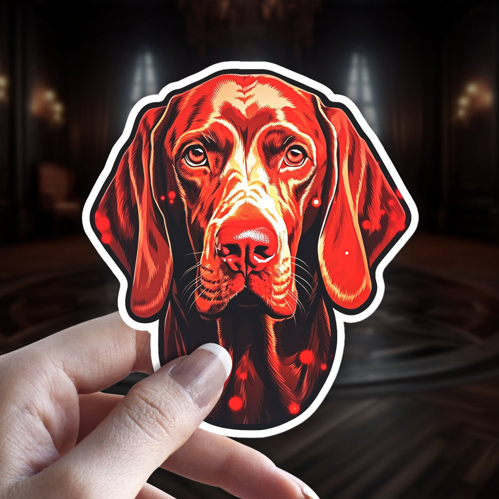 Witchy Gothic Holographic Dog Breed Sticker | Bracco Italiano