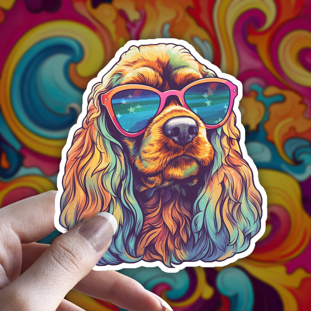 Cocker Spaniel Dog Sticker: Water Resistant Vinyl Decal