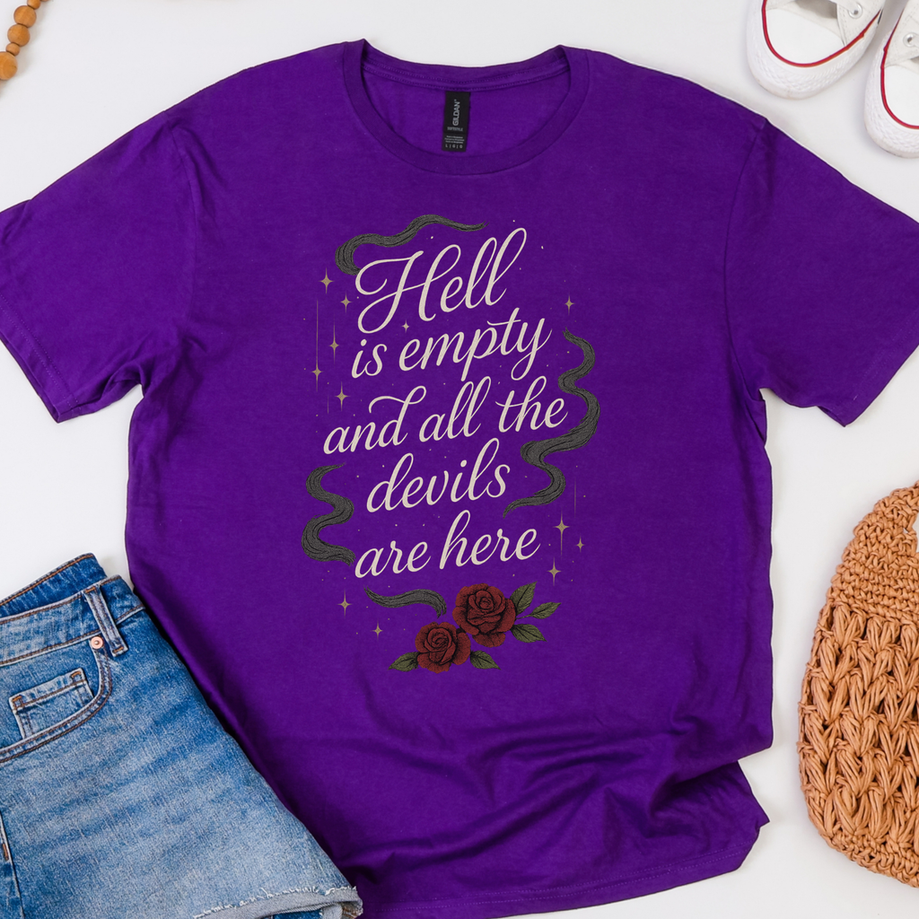 Additional photo of Hell Is Empty and All the Devils Are Here T-shirt